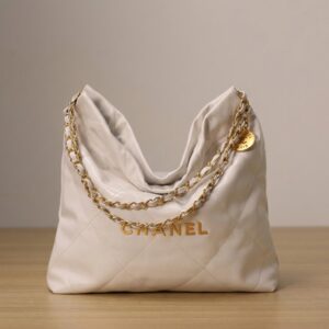 22 Bag Handbag - White Gold