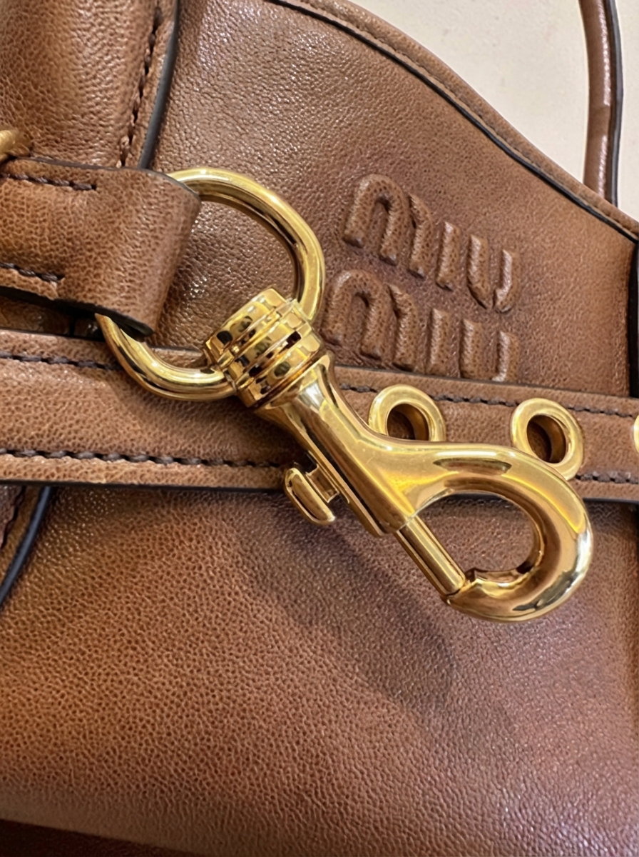 Aventure Nappa Leather Top-Handle Bag / Aventure Nappa Soft Leather Bag - Image 7