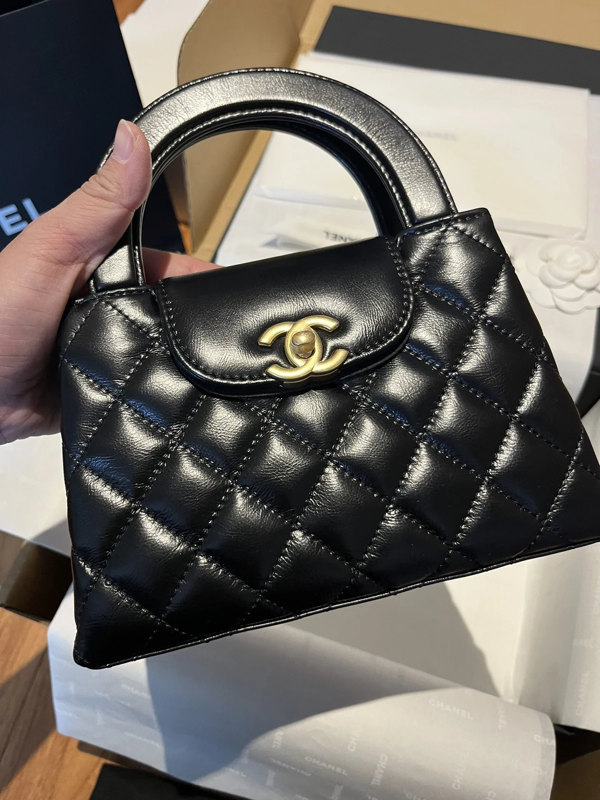 Chanel 23K Kelly front view