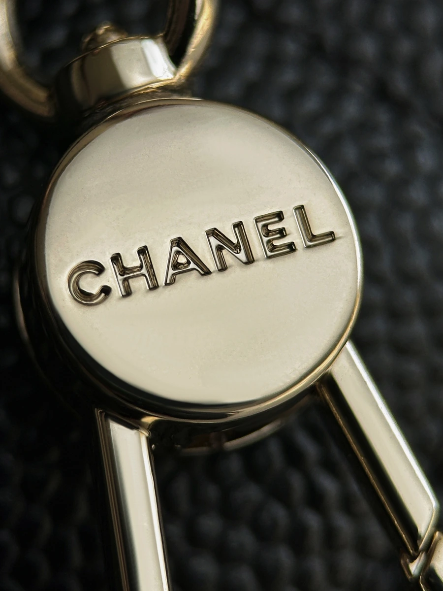 Chanel Mini Flap Bag with Top Handle medallion detail