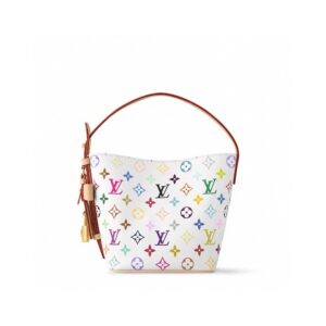 Louis Vuitton LV White Multicolor All in BB Bucket Bag