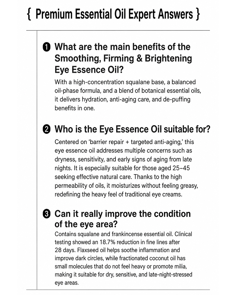 Smoothing, Firming & Brightening Eye Essence Oil detail image 15